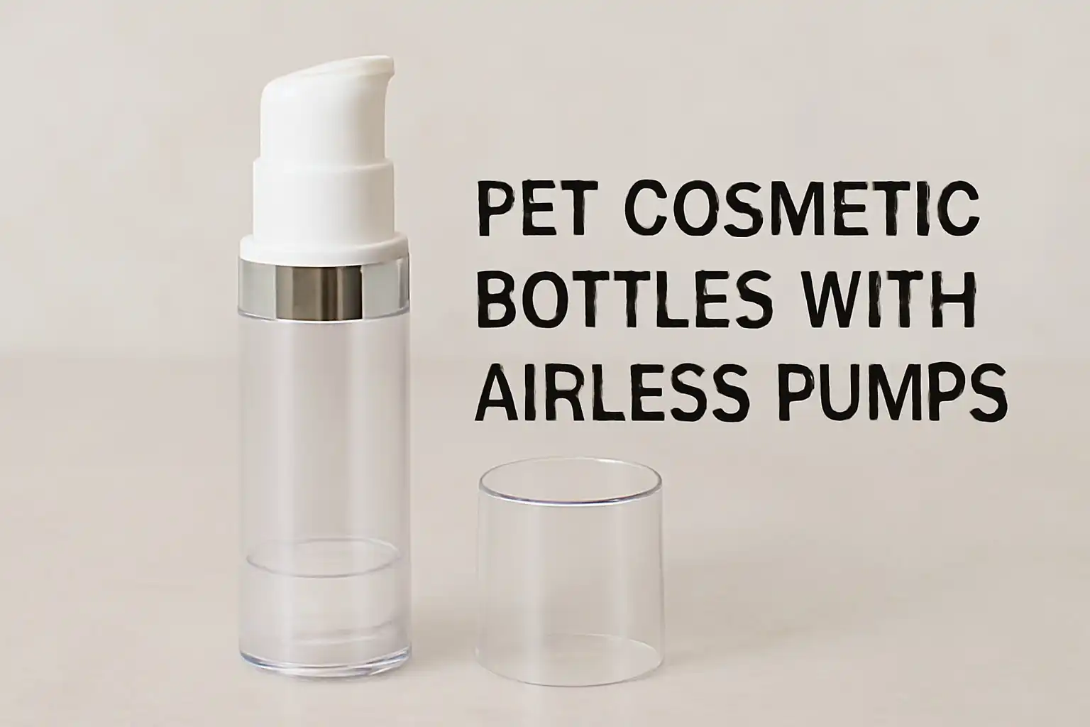 PET Cosmetic Bottles with Airless Pumps: A Sustainable Option for Cream Packaging